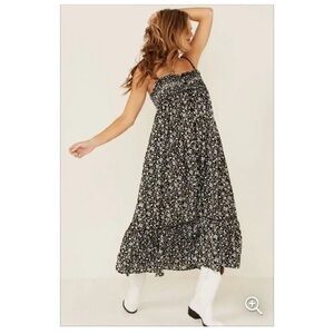 Free People Molly Jo Floral Midi Dress, size Medium